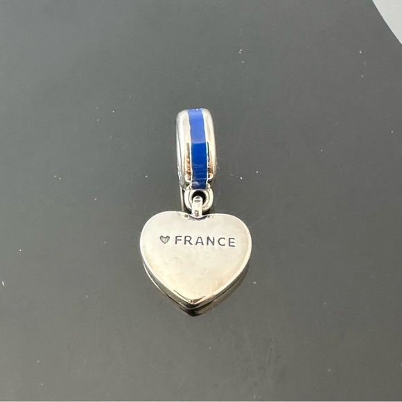 Pandora France Flag Dangle Charm 925 Ale Silver With Gift Box #37 - Picture 2 of 6